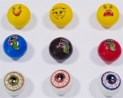 Yeux imprimés Bubble Gum sphérique