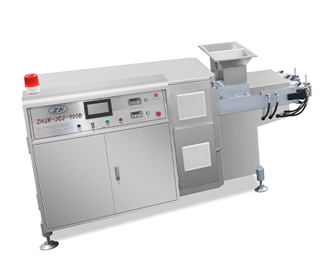 Twin-screw extruder for chewing gum